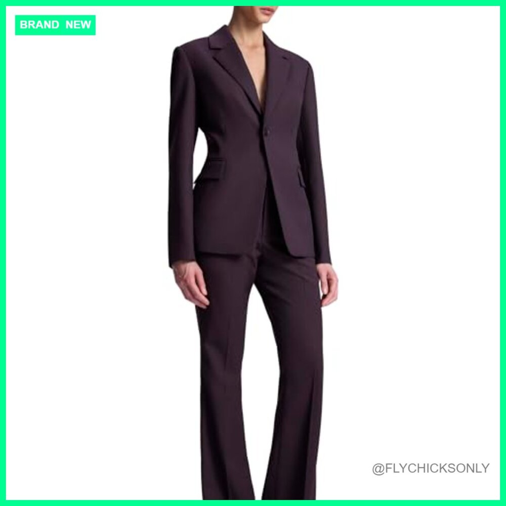 Wool Polyester Elastane Fitted Casual Jacket Long… - image 5